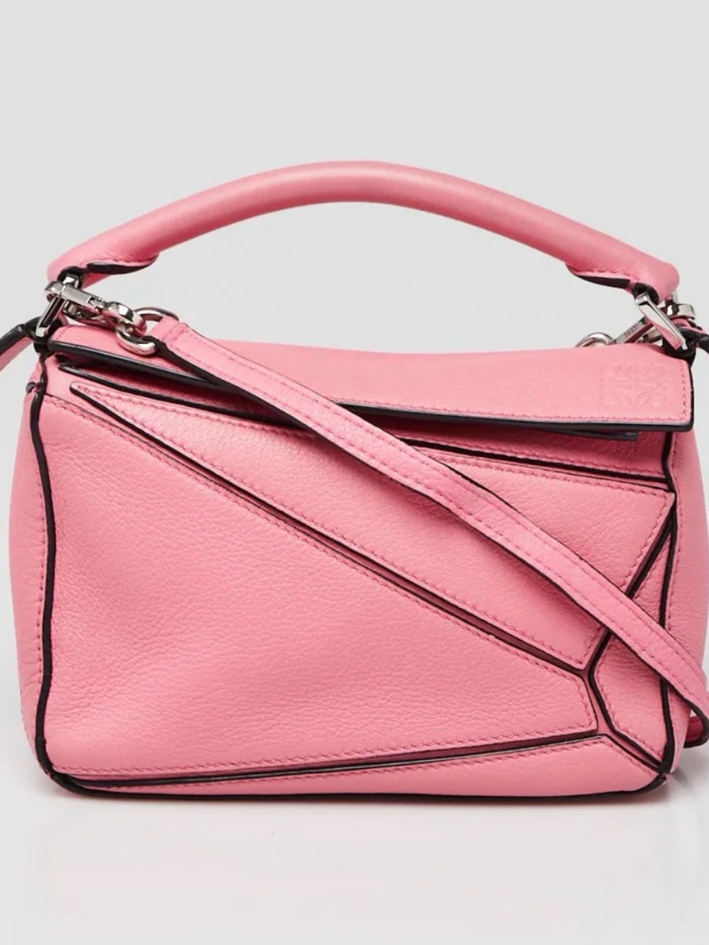 LOEWE Pink Puzzle Bag, Small Crossbody